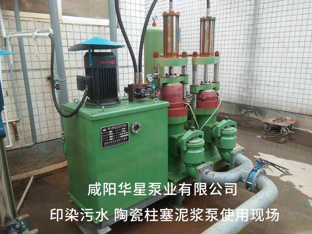 印染污水處理廠使用YBH250-30節能柱塞泥漿泵客戶案例 印染污水處理廠使用YBH250-30節能柱塞泥漿泵客戶案例